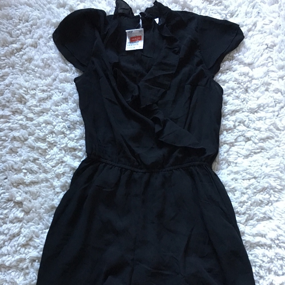 Small H&M Black Chiffon Romper